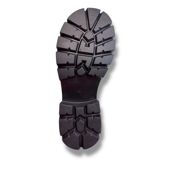 NIB Black Chunky Platform Mary Jane Shoes Women Size 8.5 Double Strap Buckle - Picture 4 of 14